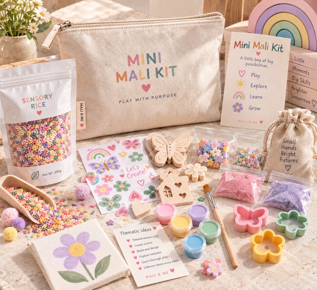 Everything inside a Mini Mali Kit
